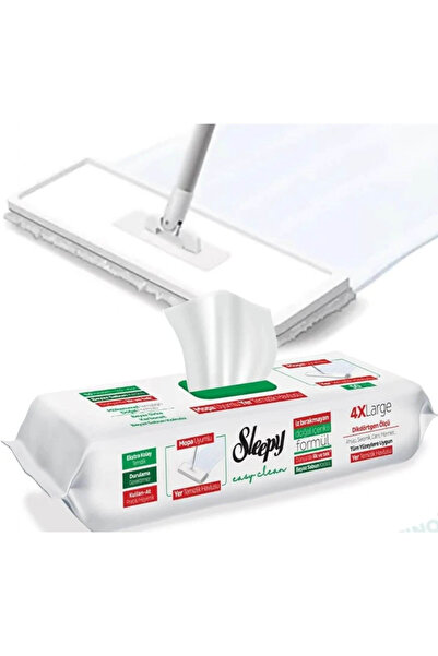 Sleepy Мокри кърпички за почистване на подове, EASY CLEAN бели сапунени кърпи...