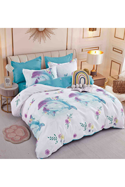 Inovius Bed Linen with Elastic, Fine Cotton 6 Pieces - JOJ255