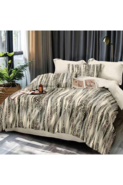 Inovius Fine Cotton Bed Linen, 6 Pieces, Double Bed - Gr-376