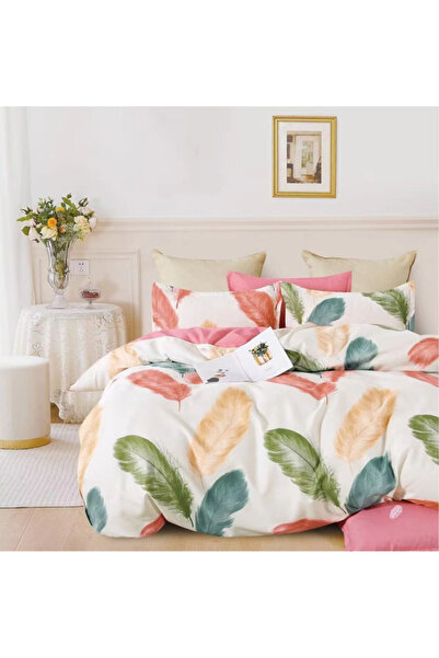 Inovius Lenjerie de Pat Bumbac Finet cu 6 Piese Pentru Pat Dublu - SUZ60