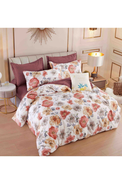 Inovius Bed Linen with Elastic, Fine Cotton 6 Pieces - JOJ270