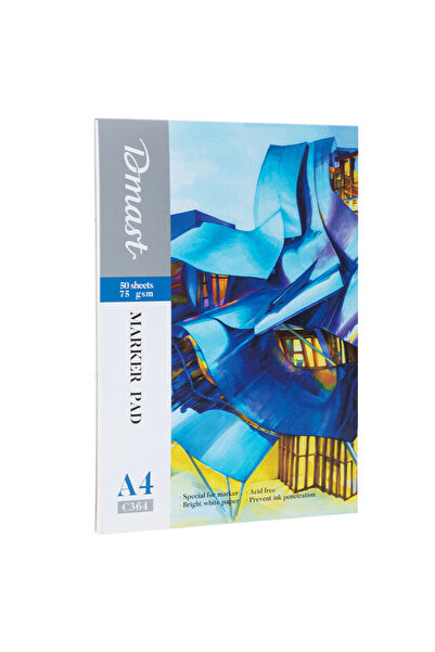 DMAST Тетрадка за рисуване с маркер A4 50 листа 75G от Pebeo