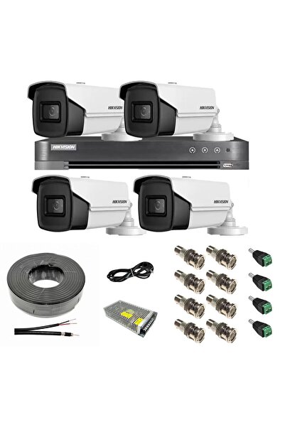 Hikvision Video Surveillance System 4 Cameras 8MP 4 in 1
