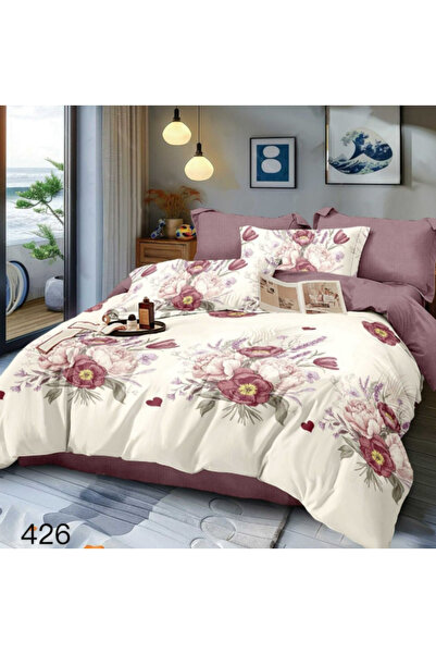 Inovius Fine Cotton Bed Linen, 6 Pieces, Double Bed - GR-426
