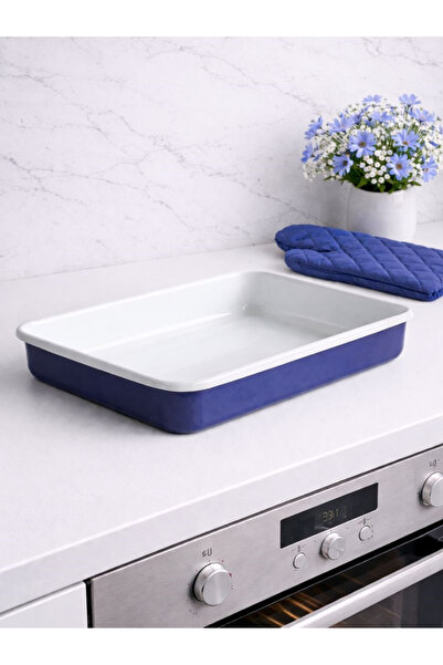 Elifle Emaye Dikdörtgen Tepsi Fırın, Yemek, Tepsi