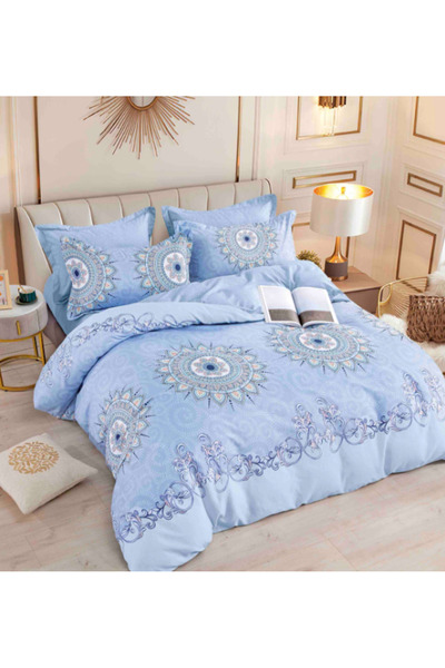 Inovius Lenjerie de Pat cu Elastic, Bumbac Finet 6 Piese - JOJ39