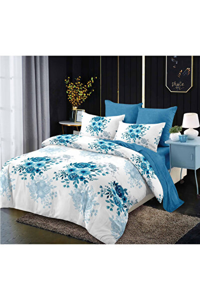 Inovius Lenjerie de Pat Bumbac Finet, 6 Piese, Pat Dublu - CPL228