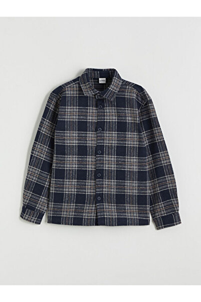 LC Waikiki Sparkling Choices Checkered Embroidered Boys' Shirt Jacket from Sh...