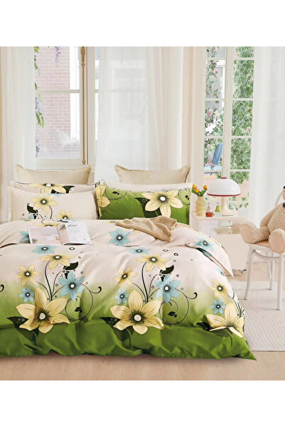 Inovius 6-Piece Fine Cotton Bed Linen for Double Bed - SUZ59