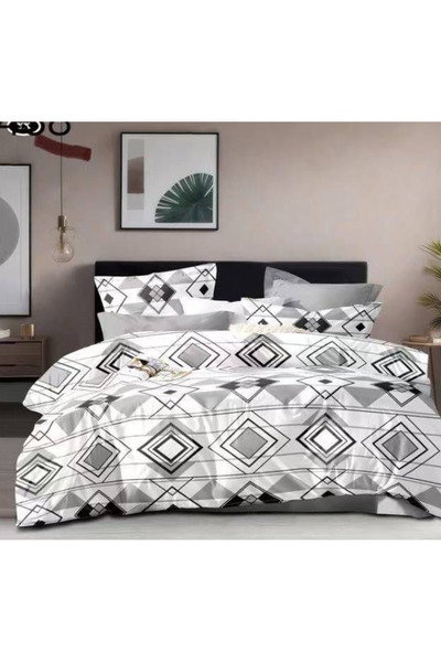 Inovius Fine Cotton Bed Linen, 6 Pieces, Double Bed - GR-438