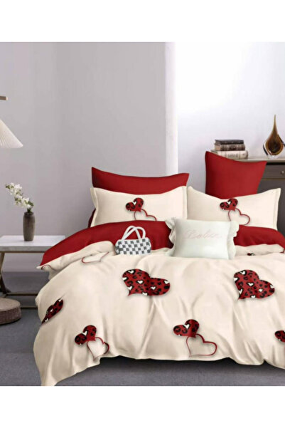 Inovius Lenjerie de Pat Bumbac Finet, 6 Piese, Pat Dublu - Gr-332