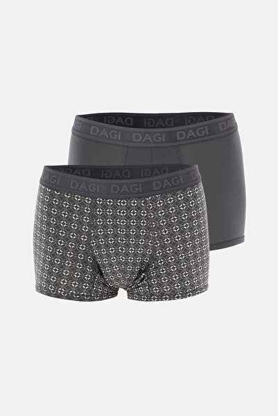 Dagi Boxer din micro modal cu model, antracit 4210