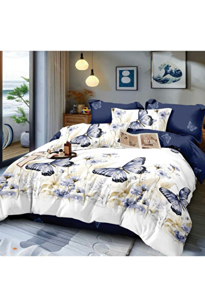 Inovius Fine Cotton Bed Linen, 6 Pieces, Double Bed - GR-465