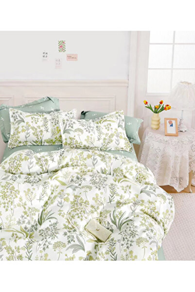 Inovius 6-Piece Fine Cotton Bed Linen for Double Bed - SUZ88