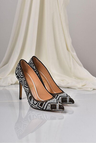 Lady's Secret Elegant Stiletto Shoes Made of Genuine Leather with Decorative ...