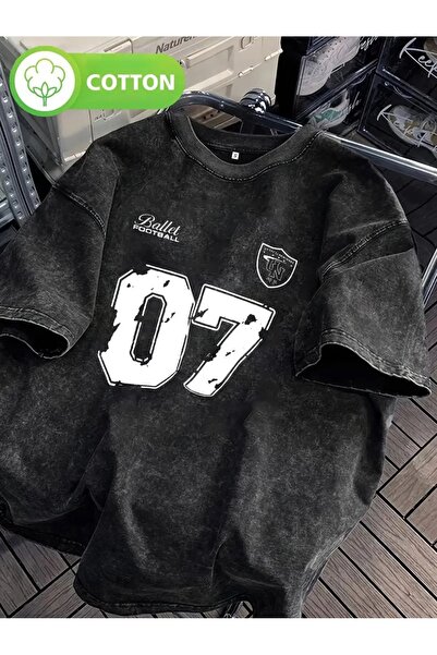 Le Savu Washable 07 Princess Printed Unisex Oversize Vintage T-Shirt