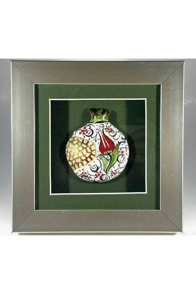 Çini Evi Lale ve Bereket – İznik Çinili Nar Plaket