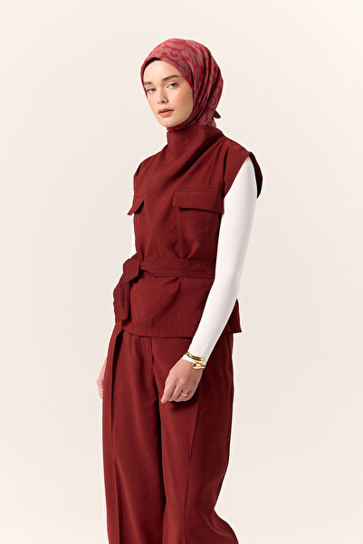Silk Home Kadın Bordo Vizon Viskon Velora Eşarp 161002-27