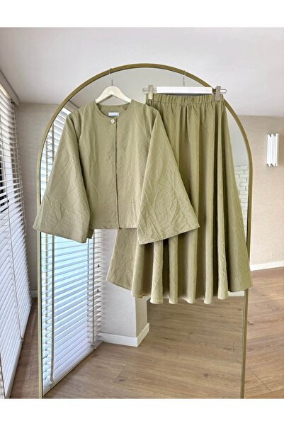 Bahar Altundemir Women's Princess Model Skirt Blouse Set