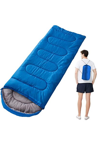 Generic كيس نوم خفيف الوزن للغاية للتخييم، مقاوم للماء، وسادة نوم سميكة دافئة...