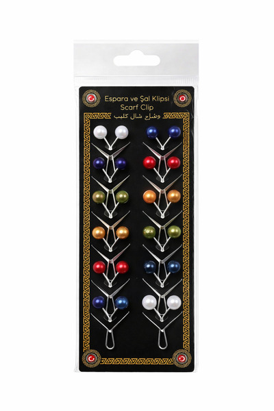 TRModam Scarf & Shawl Clip Set of 12 – 1. Quality Mixed