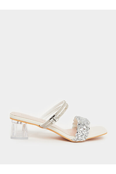 Take Two By Styli Women Beige Embellished Sandals