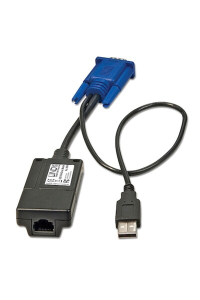 LİNDY Adaptor USB la VGA, 39634, Negru/Albastru
