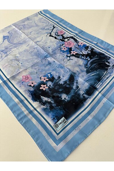 POLO CRAFT Şal din bumbac moale Seria Albastră FZY0803