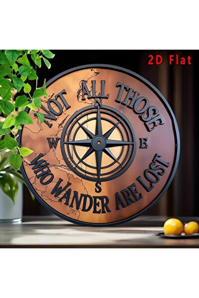 Choice6 20cmX20cm 7 8in 2D Wooden Flat Disc Nautical Compass Sailor Career Wo...