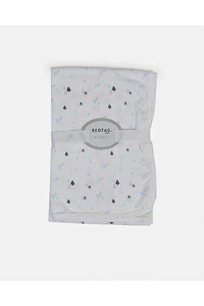 REDTAG بطانية بيضاء مطبوع