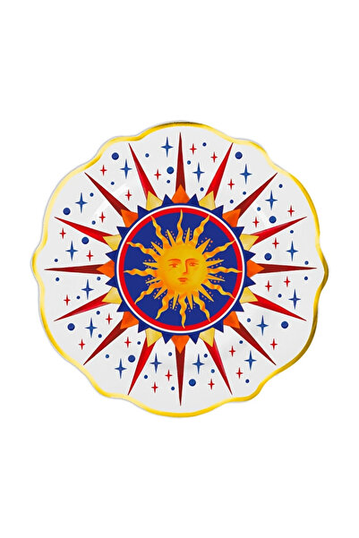 Baci Milano Dolce Vita 6'lı Sun Pasta Tabağı 21 cm Porselen