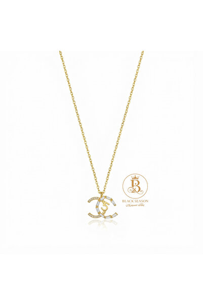 Black Season Long zircon necklace |