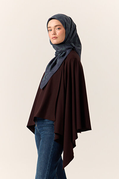 Silk Home Kadın Lacivert Petrol Mavi Viskon Velora Eşarp 161002-23