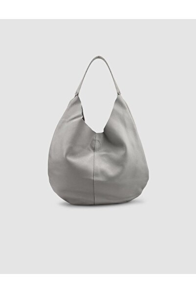 Cabani Genuine Leather Gray Puppy Shoulder Bag