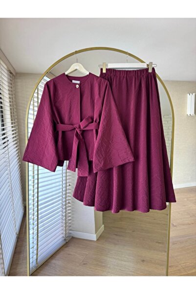 Bahar Altundemir Women's Princess Model Skirt Blouse Set