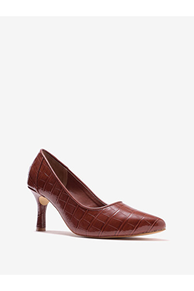 Pair-ie Tales By Styli Women Croc-Textured Pointed Toe Pumps