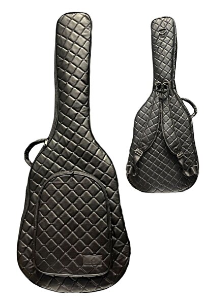 Erga Müzik Classic Guitar Bag-Case-Thick-Gi̇gbag-Black Quilted-Artificial Lea...