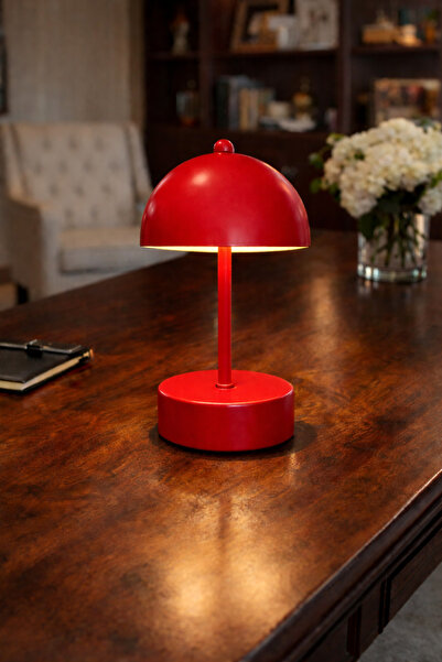 MİLA AYDINLATMA MANTAR Model Pilli Aç-Kapa Tuşlu Masa Lambası Proje Salon Yat...