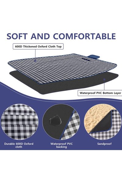 Generic Outdoor Picnic waterproof Mat: Sand & Water-Proof, Lightweight, and Portable