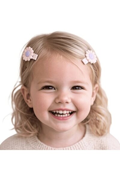 Mixbo Set of 2 Hair Clips Mixbo, Small Flowers, Textile, Multicolor