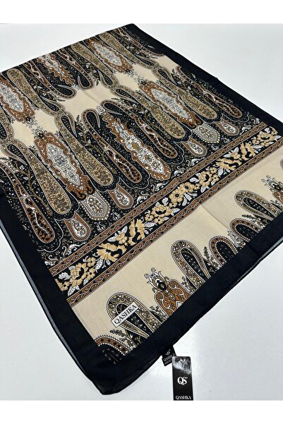 locella QASHKA Șal moale din bumbac cu model Etro LBD0622