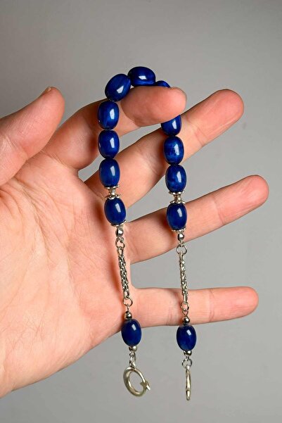 TESBİHKENTİ سبحة زازا زرقاء بشرابة واحدة للتسبيح