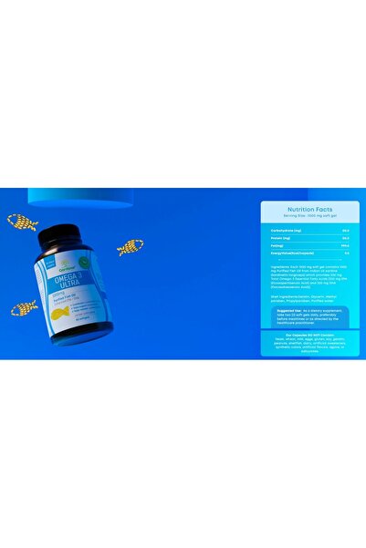 Gardeno Omega 3 Ultra – Purified Fish Oil Softgels