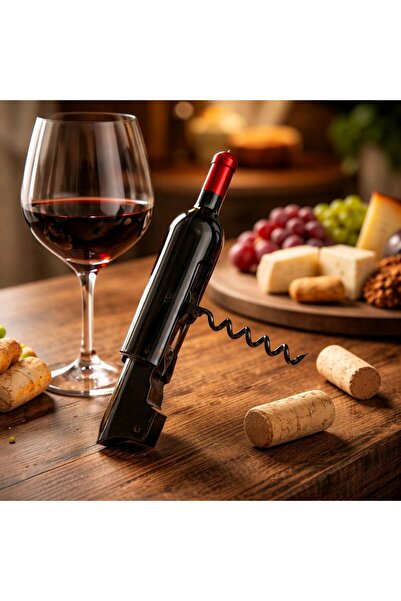 Luma Concept Şişe Tasarımlı Metal Tirbuşon – Şık ve Pratik Şarap Açacağı | He...