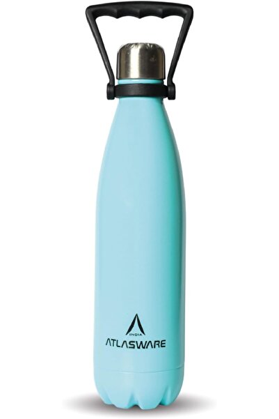 Atlasware Premium Stainless Steel Water Bottle, 750ml, Double-Wall Insulated,...