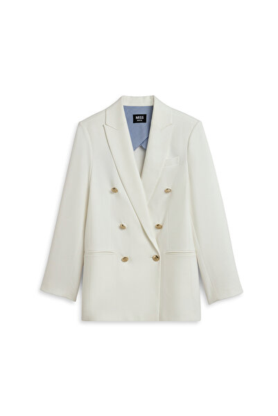MISS IPEKYOL Vatkalı kruvaze blazer