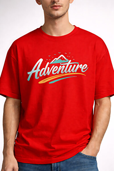 ArtYus Adventure Mountain Printed Cotton Relaxed Fit Round Neck Unisex T-Shirt