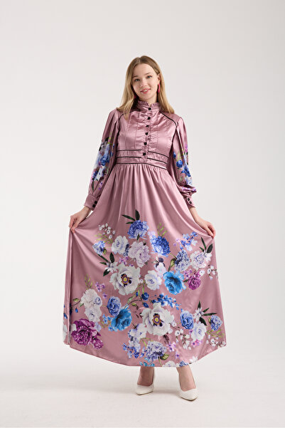Stylish Stylish satin floral dress