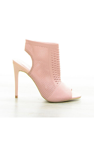 Elis Fashion Sandale roz cu toc de 11.5 cm #7078