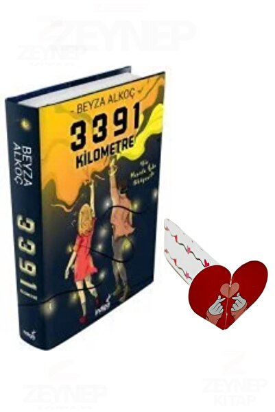 İndigo Kitap 3391 Km - Ciltli - Beyza Alkoç-Özel Tasarım Kalp Ayraç Hediyeli